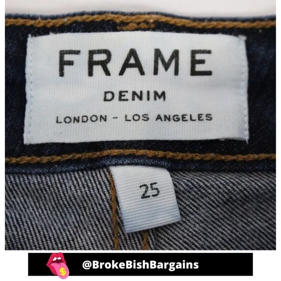 FRAME Antibes Mid-Rise Side-Button Shorts 25 - Picture 5 of 5